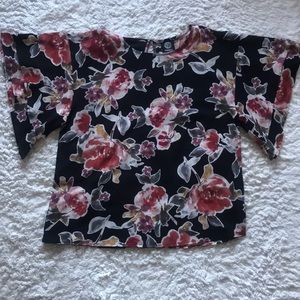 Bobeau Short Sleeved Dress Shirt Size S